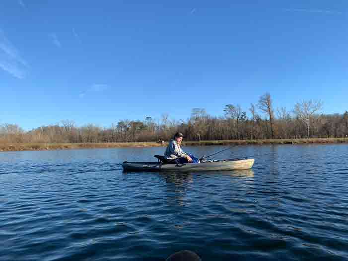 Kayak Fishing in Boonville Indiana - BHiggles 2021 Nucanoe Frontier 10