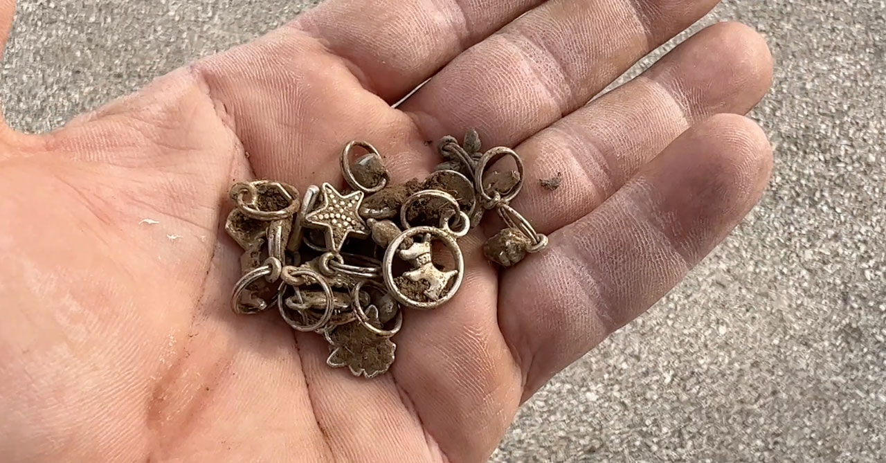 15 Jewelry Charms Found Metal Detecting