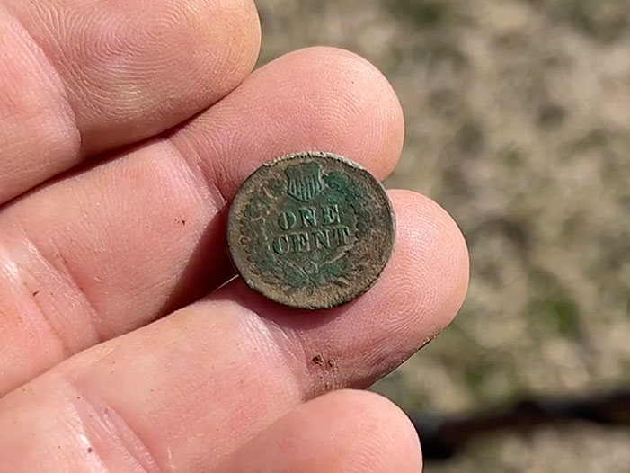 Indian Head Penny Found Metal Detecting