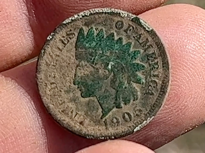 Indian Head Penny Found Metal Detecting