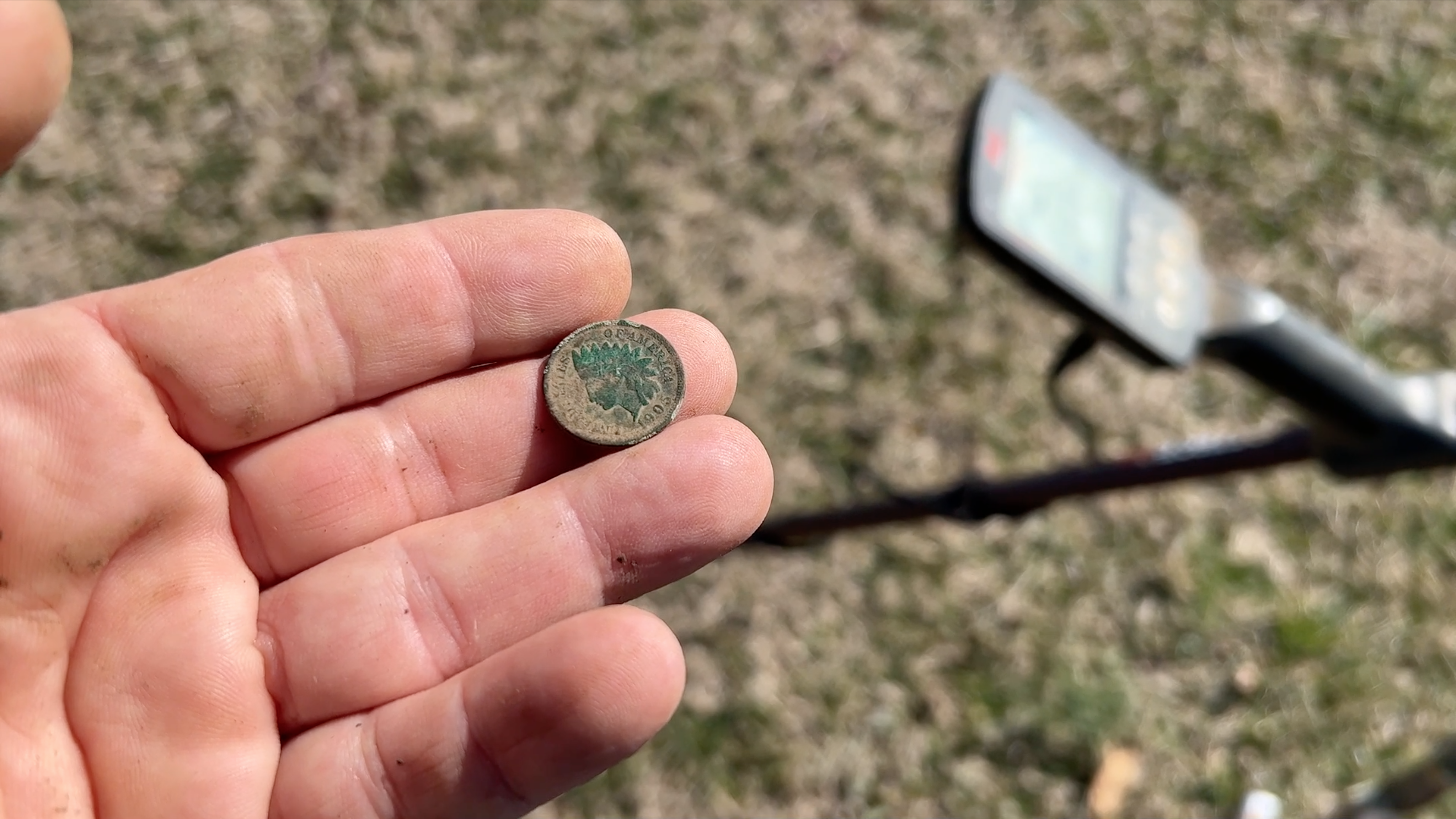 1905 Indian Head Penny Found Metal Detecting